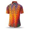 Summer button shirt HEXAGON WISMUT - GERMENS