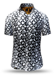 Hemd für den Sommer HEXAGON ONYX - GERMENS