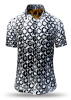 Summer shirt for men HEXAGON ONYX - 100% cotton - 10 sizes from XS to 6XL - exceptional design - finest workmanship - fabrics made in Germany - limited edition and exclusive