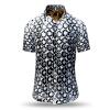 Summer button shirt HEXAGON ONYX - GERMENS