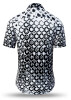 Summer shirt for men HEXAGON ONYX - 100% cotton - 10 sizes from XS to 6XL - exceptional design - finest workmanship - fabrics made in Germany - limited edition and exclusive