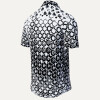 Summer button shirt HEXAGON ONYX - GERMENS
