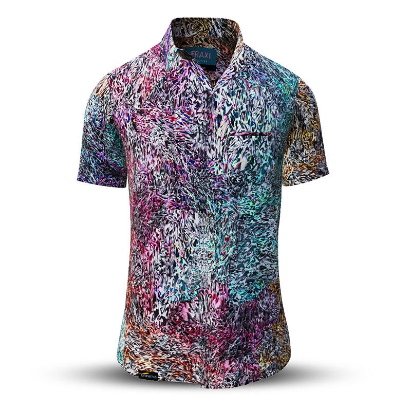 Sommerhemd Herren FRAXI MULTISE - 100 % Baumwolle - 10 Größen von XS - 6XL - außergewöhnliches Design - feinste Verarbeitung - Stoffe Made in Germany - limitiert und exklusiv