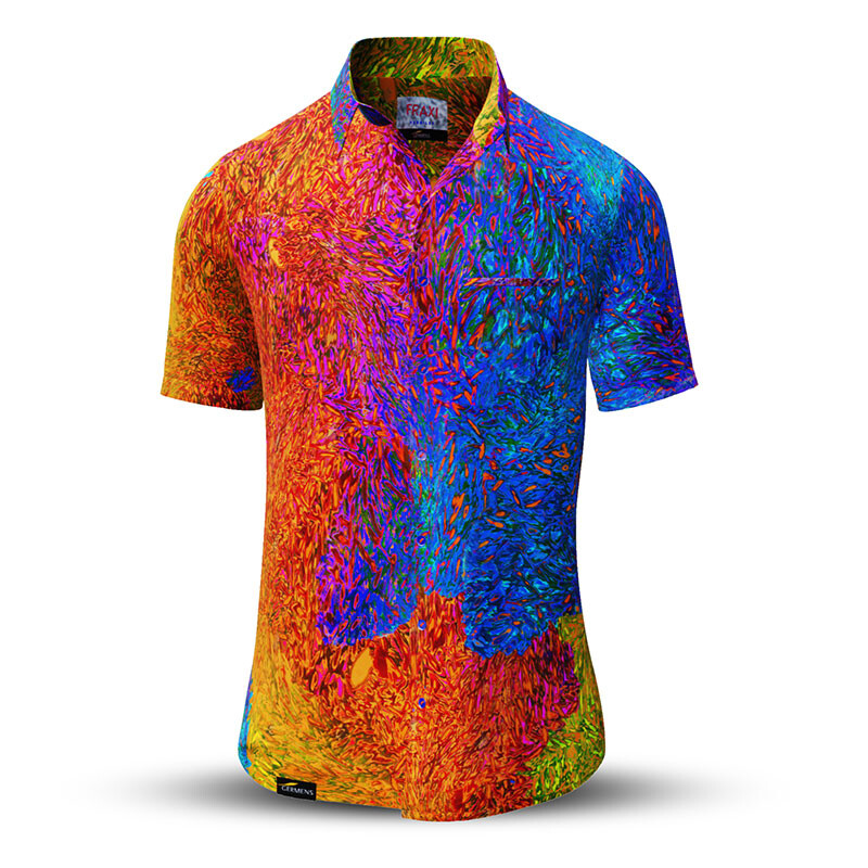 Summer shirt for men FRAXI HEBBILEX - 100% cotton - 10 sizes from XS to 6XL - exceptional design - finest workmanship - fabrics made in Germany - limited edition and exclusive