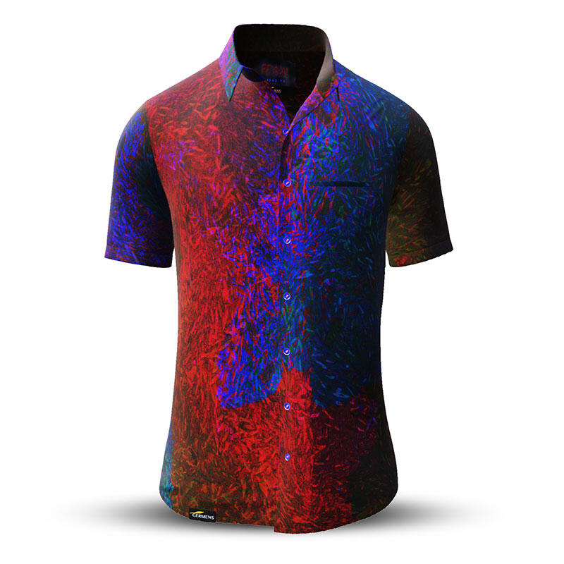 Sommerhemd Herren FRAXI KALUDINA - 100 % Baumwolle - 10 Größen von XS - 6XL - außergewöhnliches Design - feinste Verarbeitung - Stoffe Made in Germany - limitiert und exklusiv