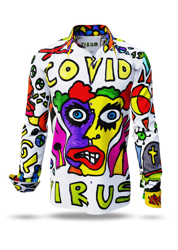 Discover colorful button up shirts for men VIRUS - 100% cotton