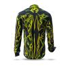 Black green extravagant shirt mens long sleeve TERRA GREEN by GERMENS artfashion - 100 % cotton Made in Germany