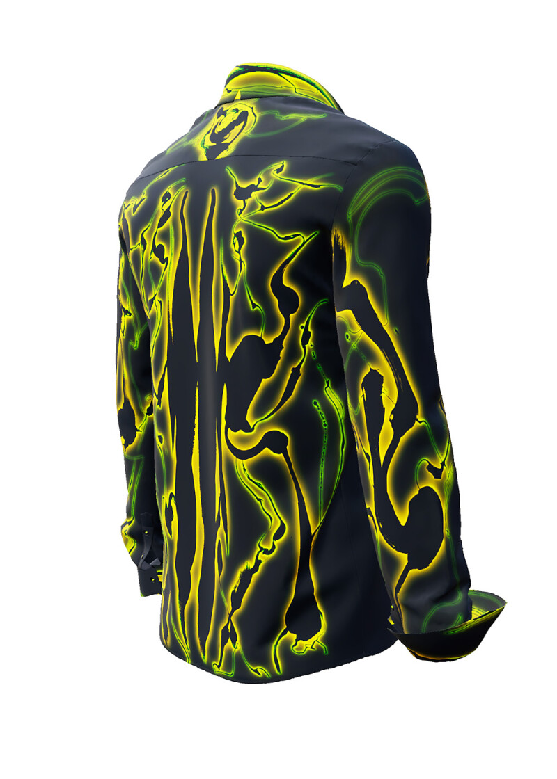 TERRA GREEN - Schwarz grnes Hemd - GERMENS
