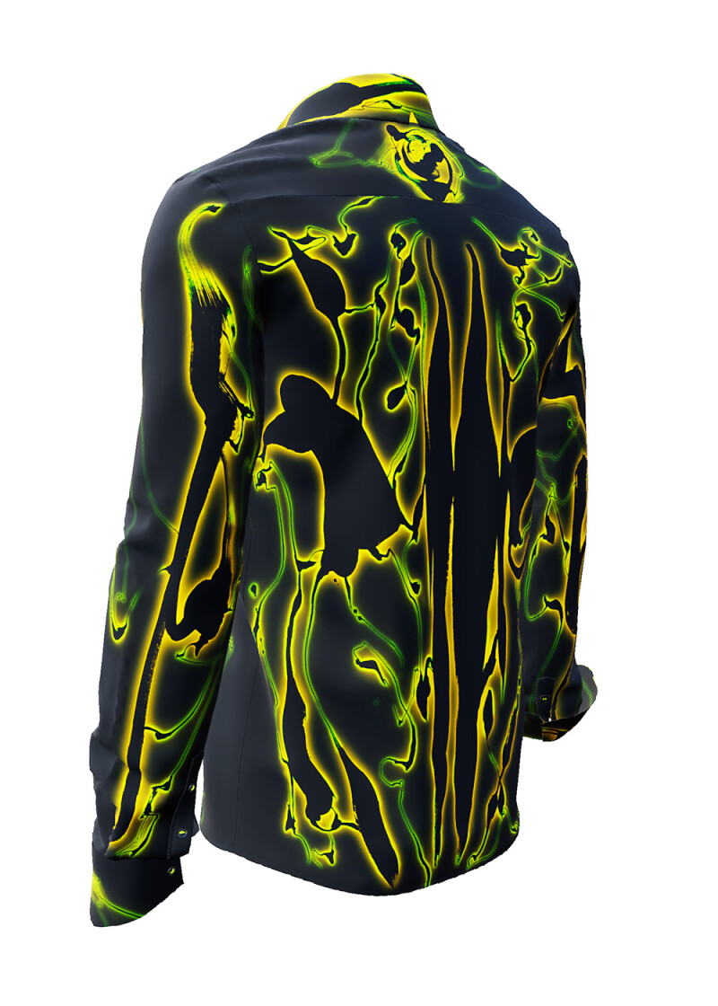 TERRA GREEN - Schwarz grnes Hemd - GERMENS