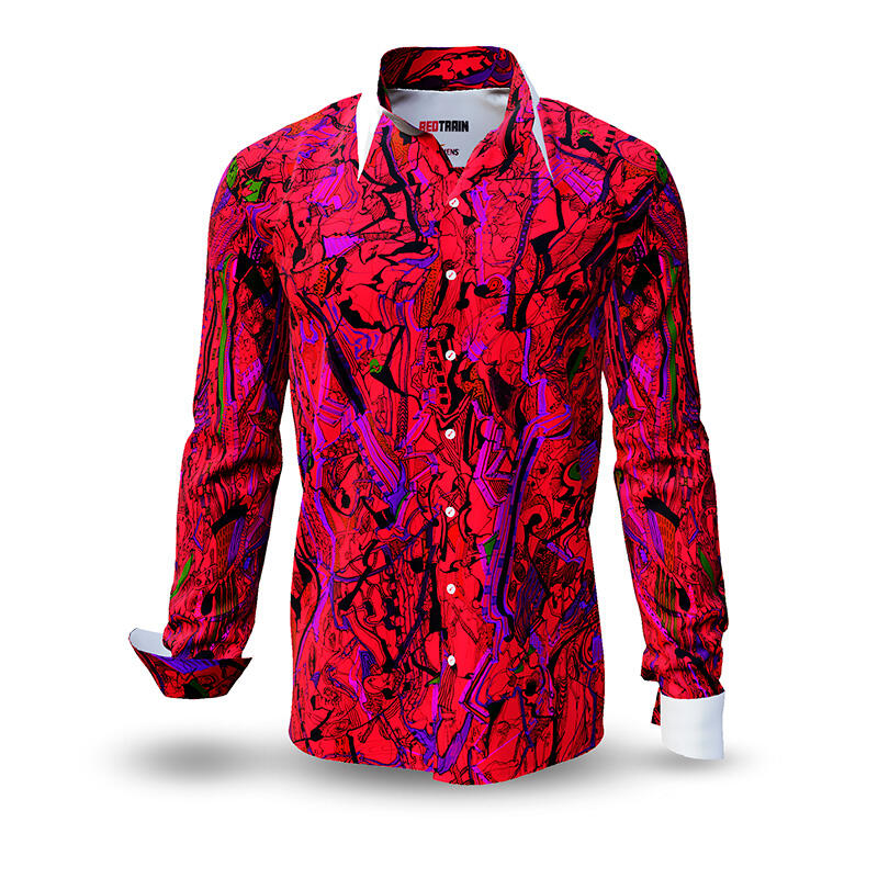 REDTRAIN - Red patterned shirt - GERMENS
