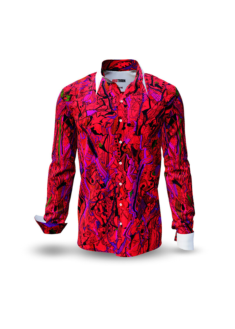 REDTRAIN - Red patterned shirt - GERMENS