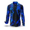 BLUEZONE - black and blue shirt - GERMENS