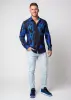 Entdecke bunte Hemden Herren BLUEZONE - 100 % Baumwolle