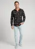 Discover colorful button up shirts for men FLUGZAUBER NOIR - 100% cotton