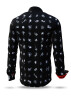 Casual Dress Shirts For Men FLUGZAUBER NOIR – GERMENS artfashion – 100 % Cotton - Size XXL
