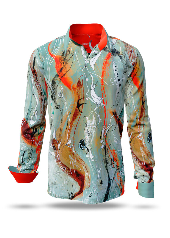 Discover colorful button up shirts for men RUDER - 100% cotton