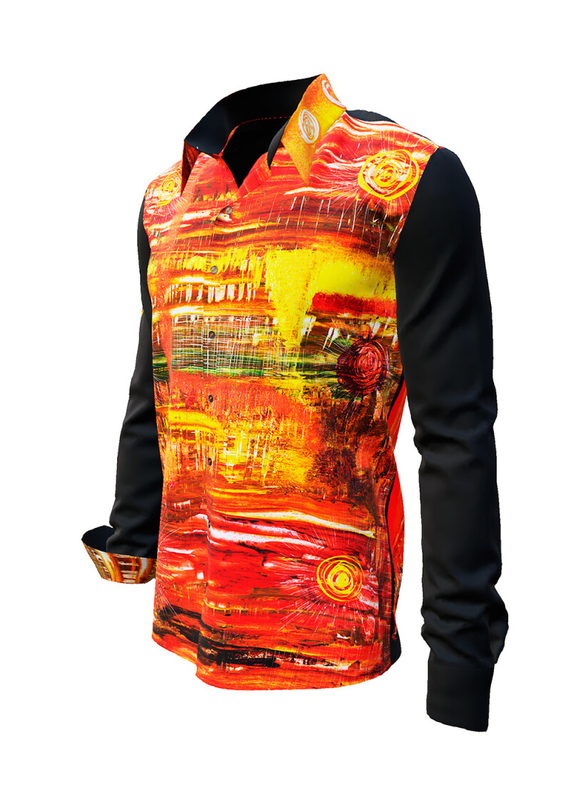 ACRYLITY - Red black shirt - GERMENS