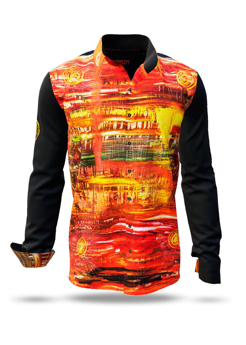 GERMENS Hemd ACRYLITY - Design by Mirco Nontschew - 100 % BW