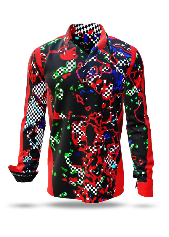 Discover colorful button up shirts for men FINISH - 100% cotton