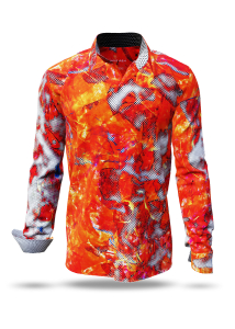 Entdecke bunte Hemden Herren IGNIS AERI - 100 % Baumwolle