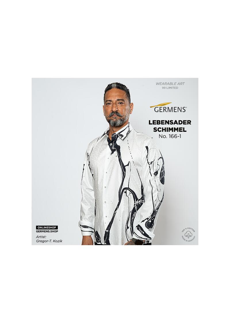 LEBENSADER SCHIMMEL - White Black Shirt - GERMENS
