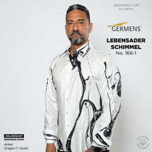 LEBENSADER SCHIMMEL - Weiß schwarzes Hemd - GERMENS