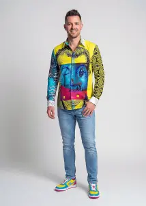 Discover colorful button up shirts for men PINK MARTINI -...