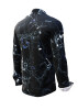 Mens Casual Long Sleeve Shirts SPURENSUCHE BEI NACHT – GERMENS artfashion – 100 % Cotton - Size L