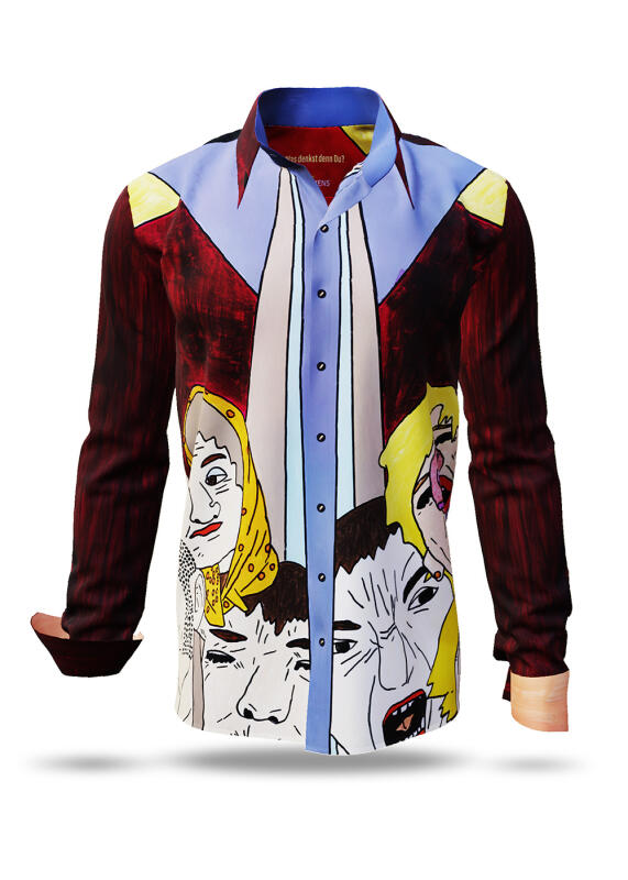 Discover colorful button up shirts for men WAS DENKST DENN DU? - 100% cotton