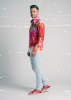 Discover colorful button up shirts for men VERVE SAPHIR - 100% cotton