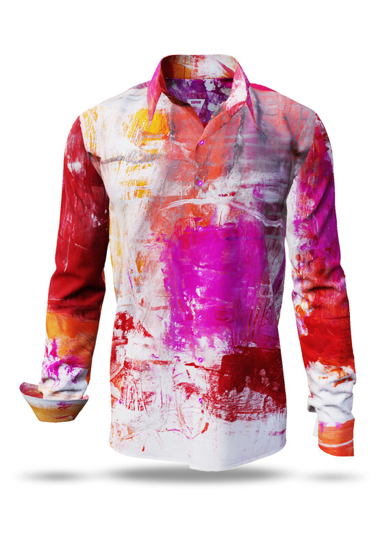 Discover colorful button up shirts for men VERVE SAPHIR - 100% cotton