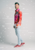 Discover colorful button up shirts for men VERVE SAPHIR - 100% cotton