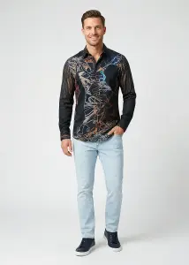 Entdecke Hemden Herren ZWEI ENGEL TANZEN AM VULKAN - 100%...