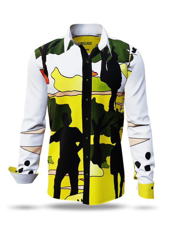 Entdecke bunte Hemden Herren EINGELOCHT - 100 % Baumwolle