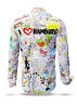 Buntes Hemd Herren I LOVE HAMBURG von GERMENS artfashion - 100 % Baumwolle