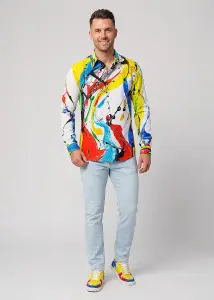 Entdecke bunte Hemden Herren FREUDENTANZ - 100 % Baumwolle