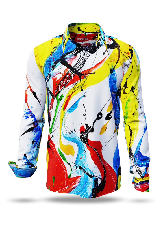 Discover colorful button up shirts for men FREUDENTANZ - 100% cotton