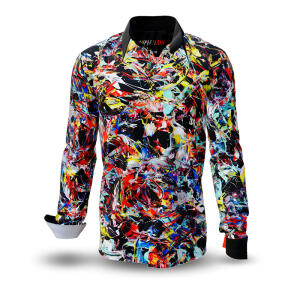SUPERFLASH - Black colorful shirt - GERMENS