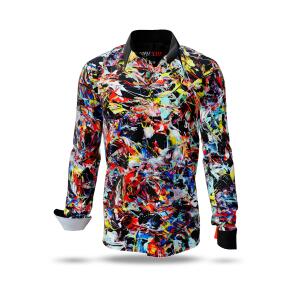 SUPERFLASH - Black colorful shirt - GERMENS