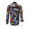 SUPERFLASH - Black colorful shirt - GERMENS