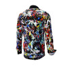 SUPERFLASH - Black colorful shirt - GERMENS