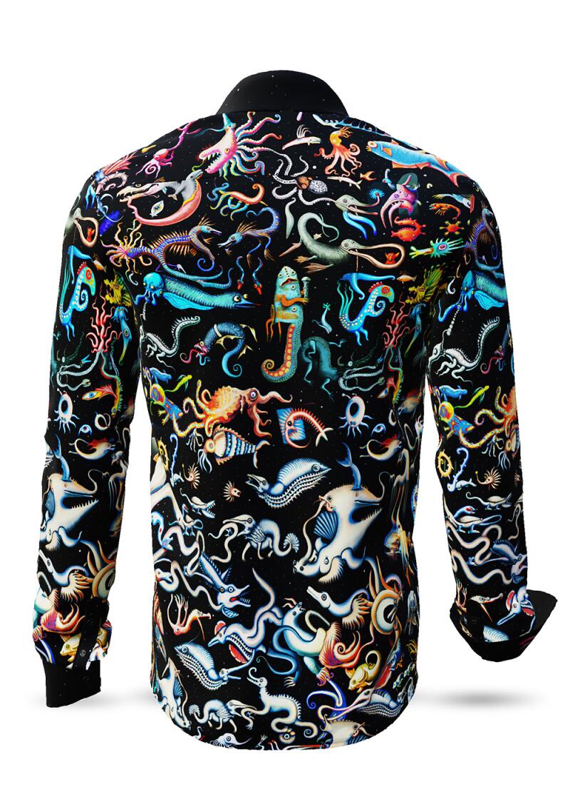 DEEPSEA PARTY - Long sleeve shirt with sea monsters -...