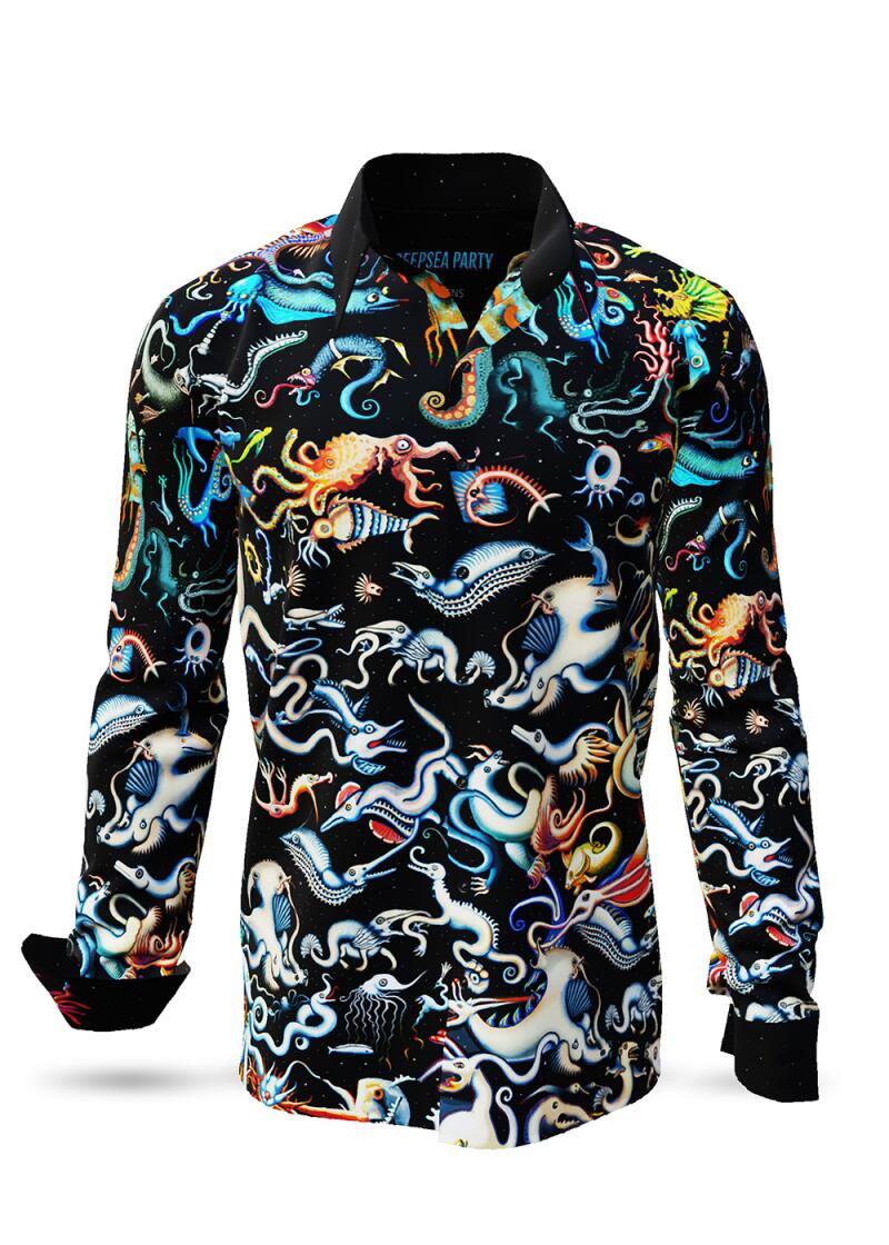 Entdecke bunte Hemden Herren DEEPSEA PARTY - 100 % BW