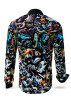 Mens Casual Long Sleeve Shirts DEEPSEA PARTY – GERMENS artfashion – 100 % Cotton - Size L
