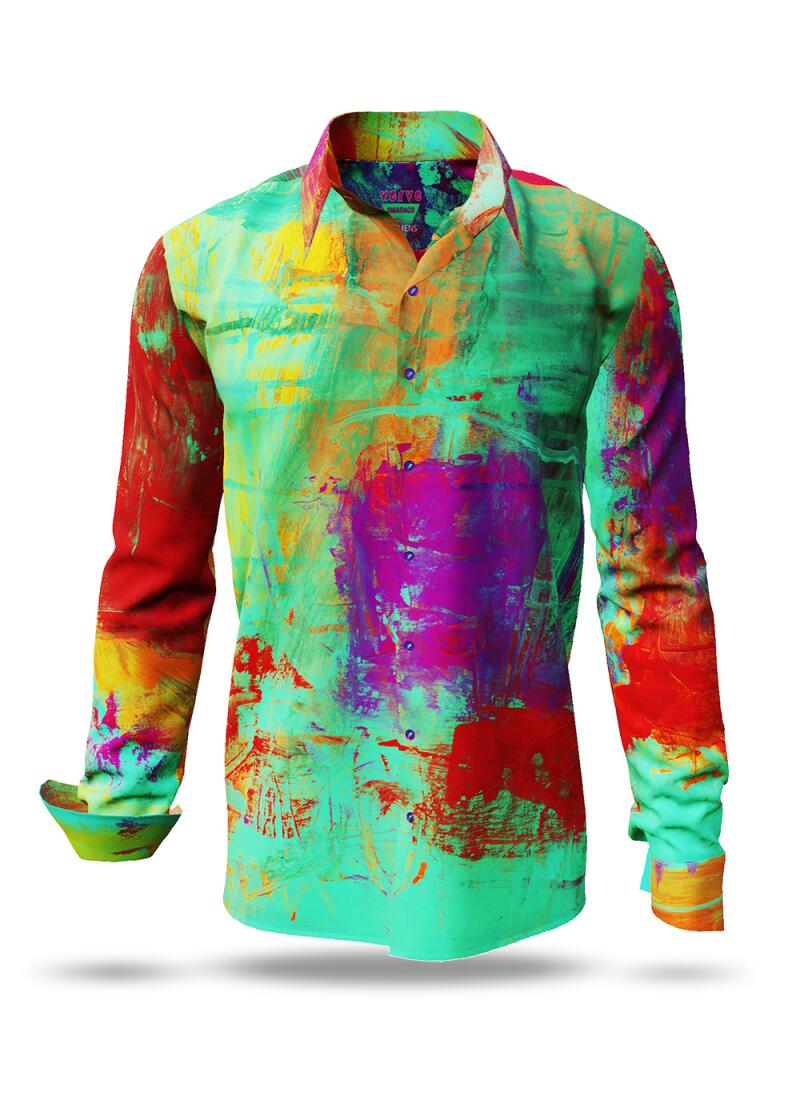 Discover Button Up Shirt VERVE SMARAGD - 100 % cotton