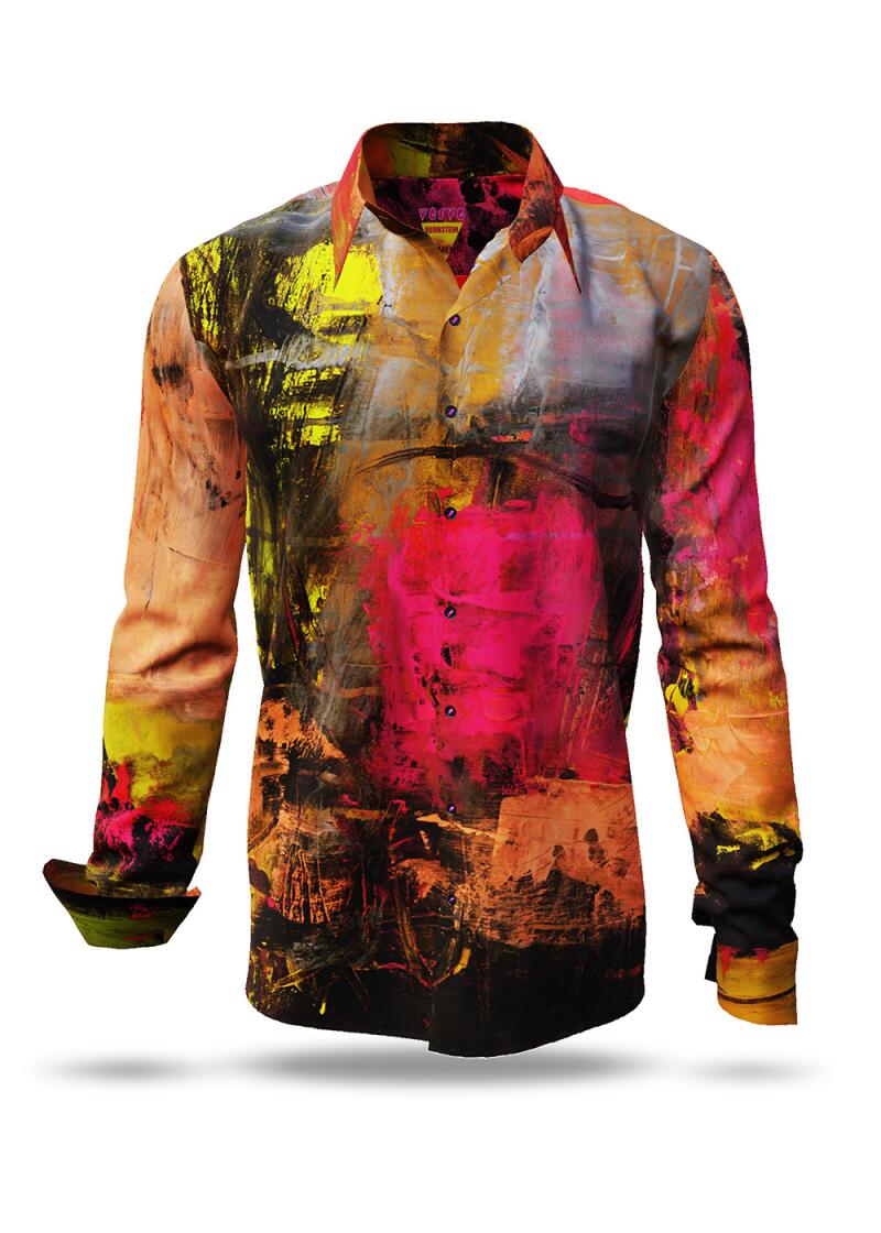 VERVE BERNSTEIN - Black yellow red artist shirt - GERMENS