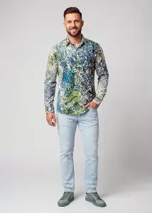 Button Up Shirt SEDIMENT from GERMENS