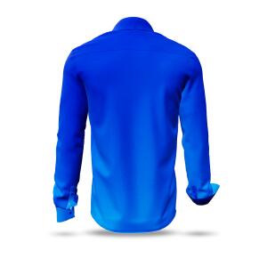 Entdecke bunte Hemden Herren GRADIENT AZURE - 100 % BW