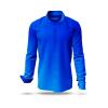Discover blue Button Up Shirt GRADIENT AZURE - 100 % cotton