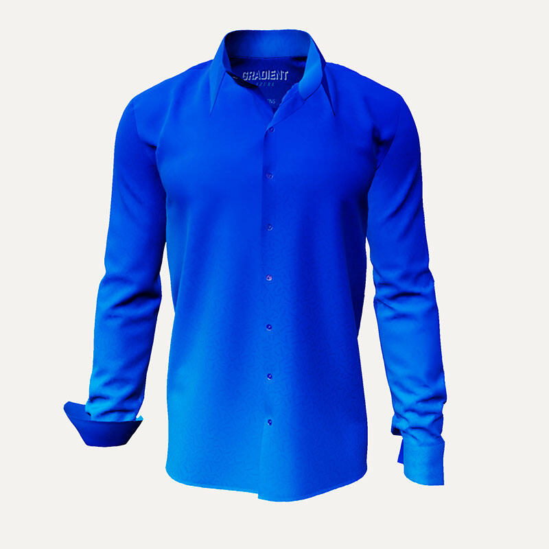 GRADIENT AZURE - Blaues Hemd - GERMENS